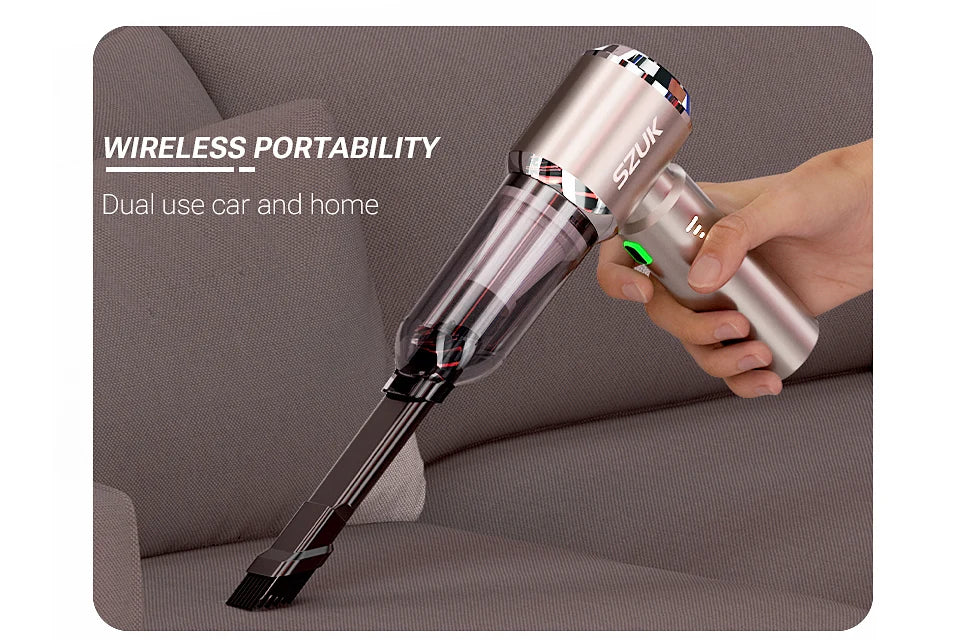 SZUK C012MAX aspiradora de coche, Mini máquina de limpieza de succión fuerte, soplador portátil inalámbrico, electrodomésticos