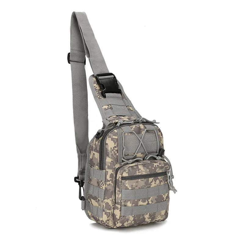 Bolso de pecho táctico para hombre, mochila de hombro cruzada, riñonera deportiva militar impermeable para exteriores, bolso de bolsillo para teléfono