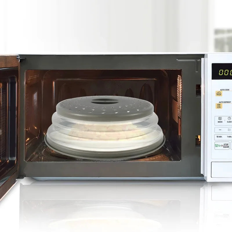 Protector Antisalpicaduras Plegable para Microondas, Apto para Lavavajillas, con Asa de Fácil Agarre, Filtro Ventilado para Alimentos, Herramienta de Cocina para Preparación de Comidas
