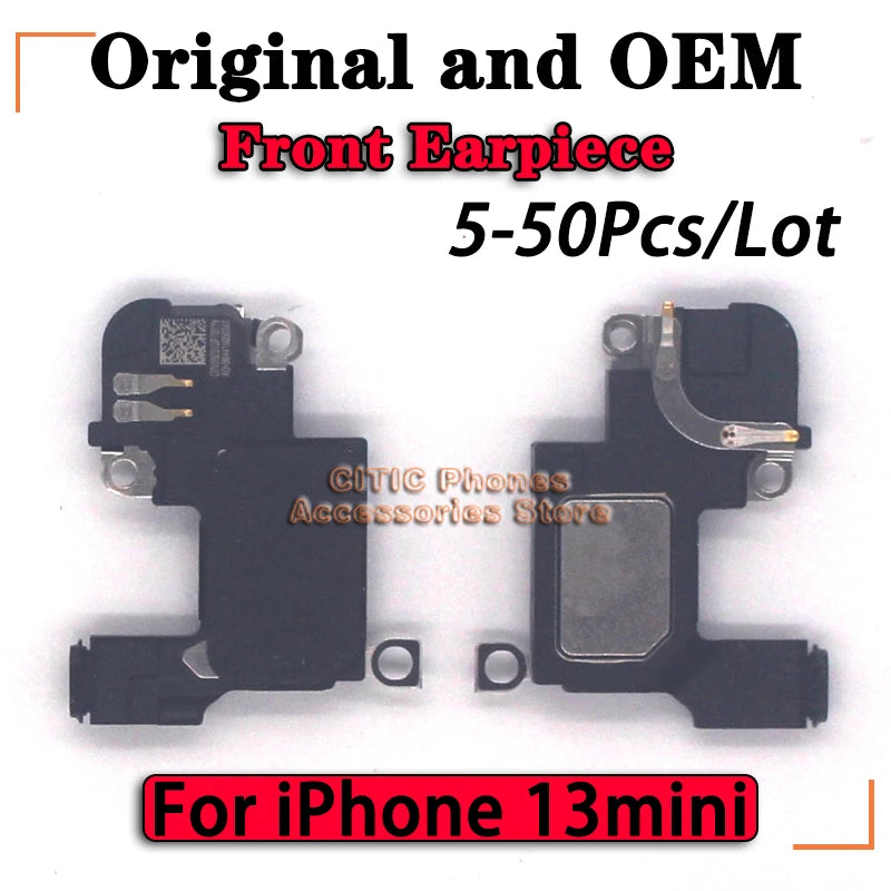 5-50 piezas de auriculares frontales originales y (OEM) para iPhone 13 Sereis 13Pro 13 Mini 13ProMax, piezas de repuesto para altavoces de sonido