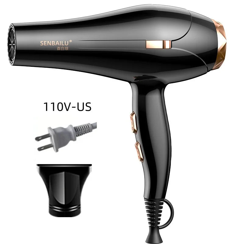 Secador de Pelo de Secado Rápido en 11 Segundos con Núcleo de Cobre Puro, Cuidado del Cabello con Iones Negativos y Luz Azul de Alta Velocidad, Secador de Pelo Profesional para el Hogar