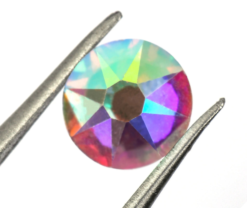 VC 2088-diamantes de imitación para decoración de uñas, 16 caras de corte, cristales brillantes, ss10-30 Strass 8Big + 8Small, sin fijación térmica