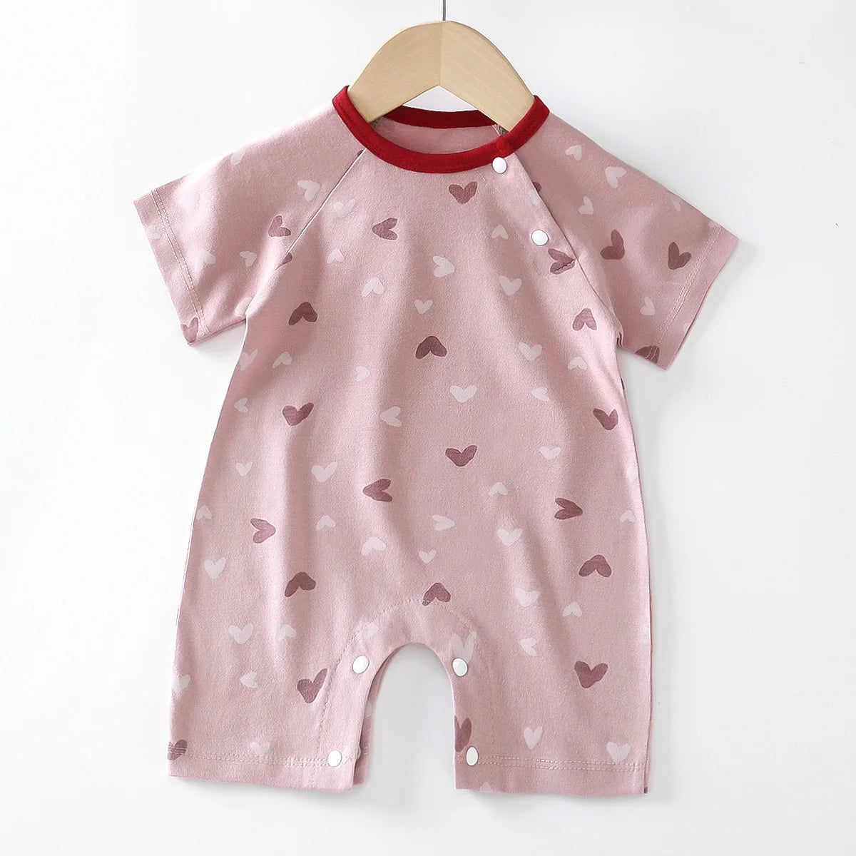 Monos de dibujos animados para bebé, mono de algodón transpirable de verano de manga corta para recién nacidos, niños y niñas, ropa para gatear