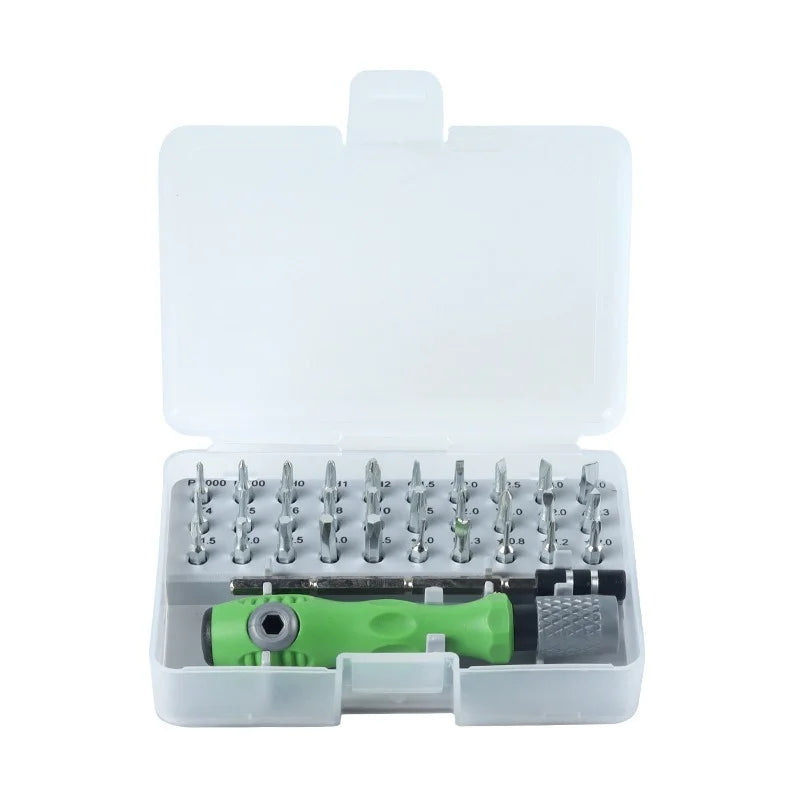 Nuevo Juego de Destornilladores de Precisión 32 en 1, Puntas Magnéticas Phillips, Kit de Herramientas de Reparación Manual Multifuncional para Teléfono, Reloj, Gafas