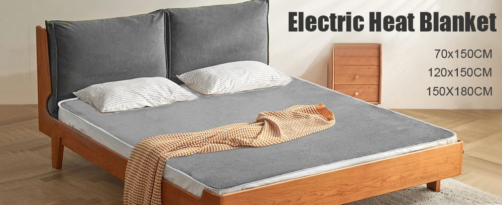 Manta eléctrica de 220V, termostato automático más grueso, manta calefactora eléctrica, calentador corporal, colchón térmico para habitación, manta calefactable