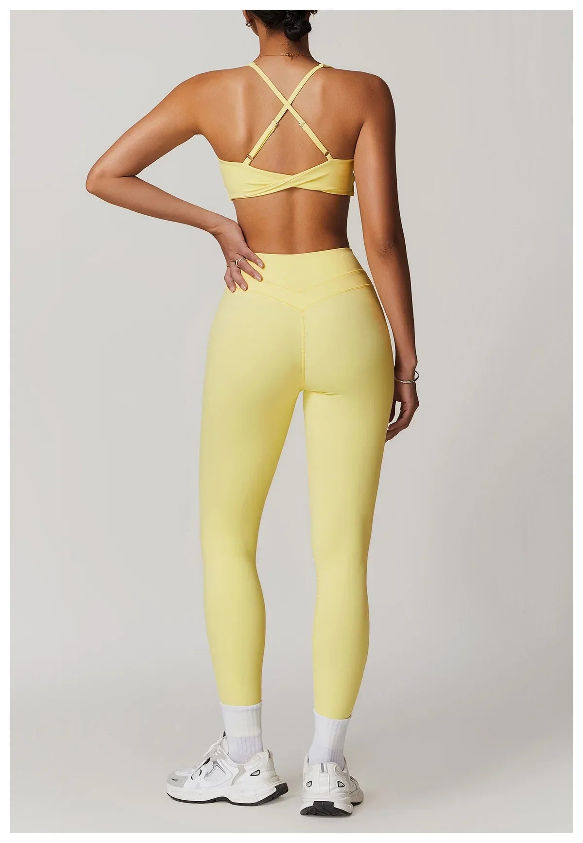 Ropa deportiva de 2 piezas para mujer, conjunto de Yoga, ropa de gimnasio, ropa deportiva, trajes de Yoga, conjunto de Fitness, chándales, Sujetador deportivo, mallas de cintura alta para gimnasio