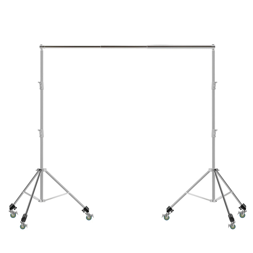 2,6x3M/8,5x10 pies foto Video estudio telón de fondo soporte telescópico ajustable sistema de soporte de fondo con bolsa de transporte
