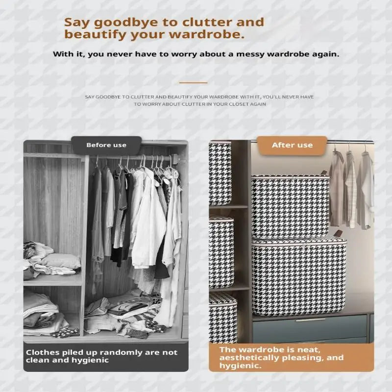 Caja de almacenamiento de ropa de gran tamaño con cubierta, cesta de lavandería grande, bolsa organizadora para bebé, plegable