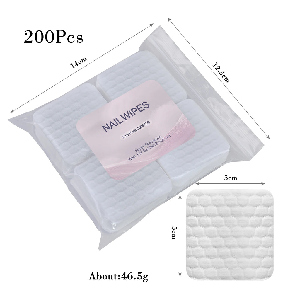 Toallitas de pegamento para pestañas sin pelusa para decoración de uñas en caja, removedor de esmalte de Gel de papel, pegamento limpio, almohadillas de algodón, Herramientas de limpieza de belleza, 1080 Uds.