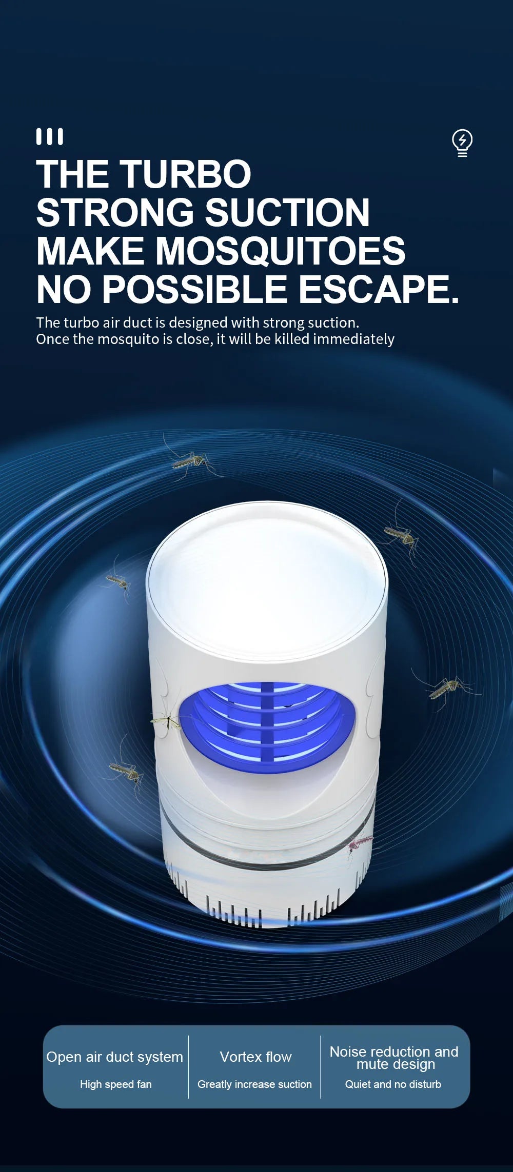 1 unidad de matamoscas eléctrico, trampa de luz LED, lámpara de Control de plagas pequeñas con fuente de alimentación USB y adaptador