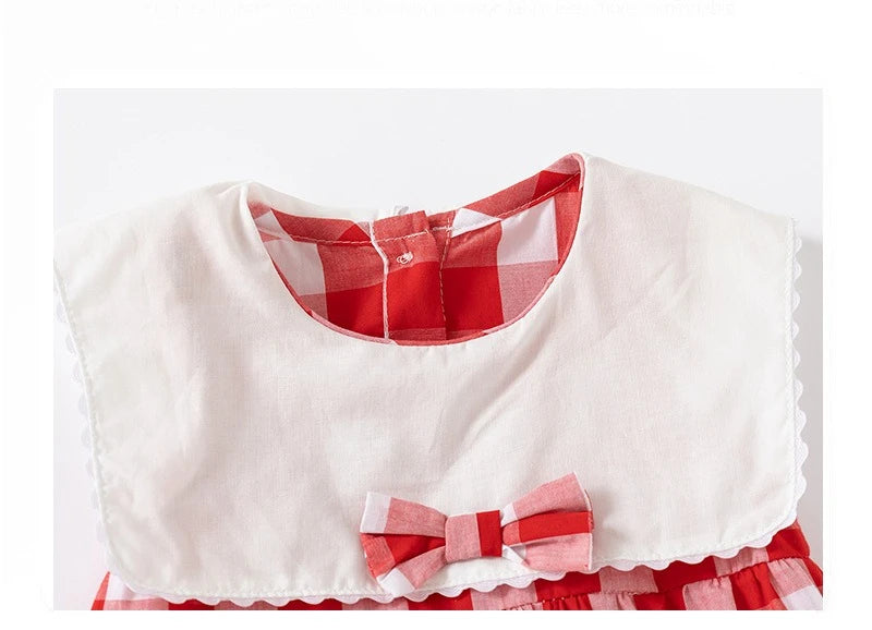 ZOETOPKID-Body para bebé de 0 a 24 meses, ropa sin mangas a cuadros con bordado Floral, de una pieza, para verano