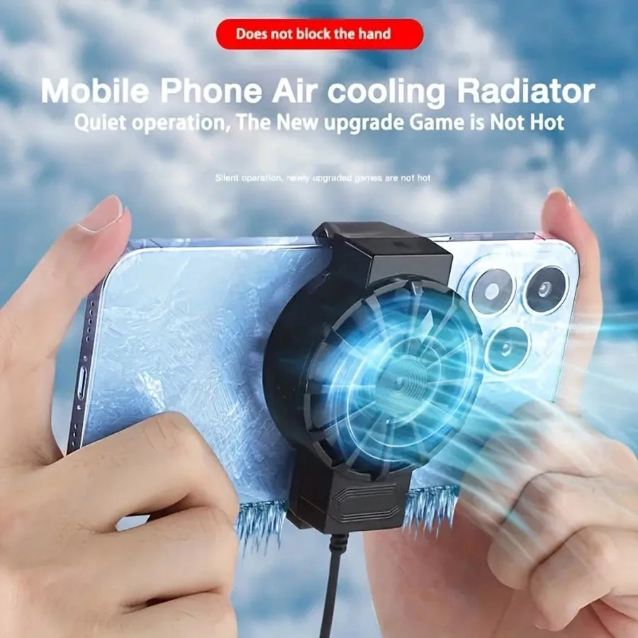 Enfriador portátil para teléfono, ventilador para teléfono, control de temperatura del dispositivo, imprescindible para jugadores y entusiastas de la tecnología
