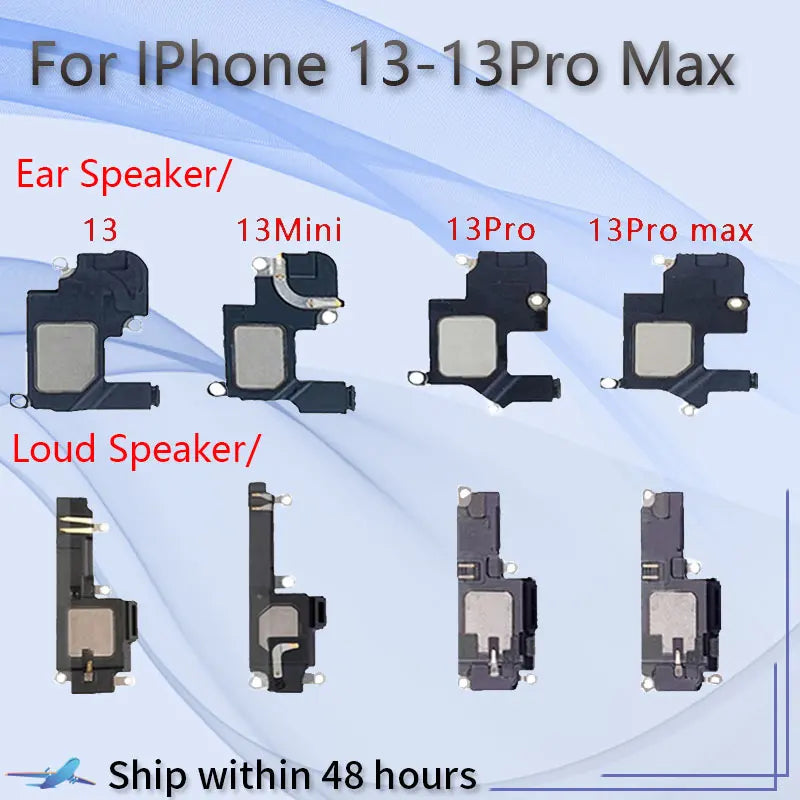 Altavoz AAA+++ para iPhone 13 Mini, 13 Pro, 13 Pro Max, Auricular y Altavoz Inferior, Repuestos para Reparación de Altavoces