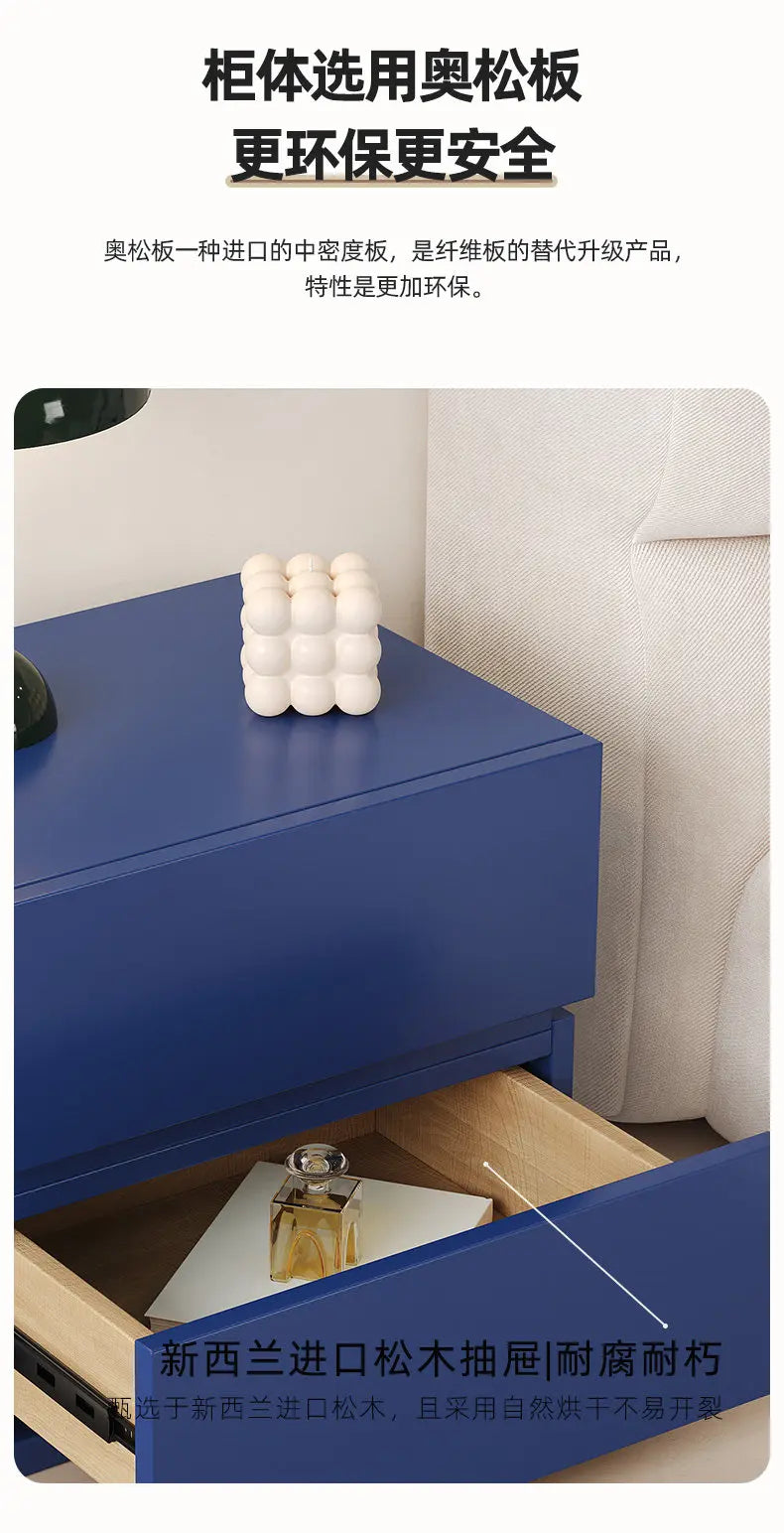 Mesita De Noche De decoración amarilla, mesita De Noche De almacenamiento japonesa barata estética, muebles Retro ahorradores De espacio