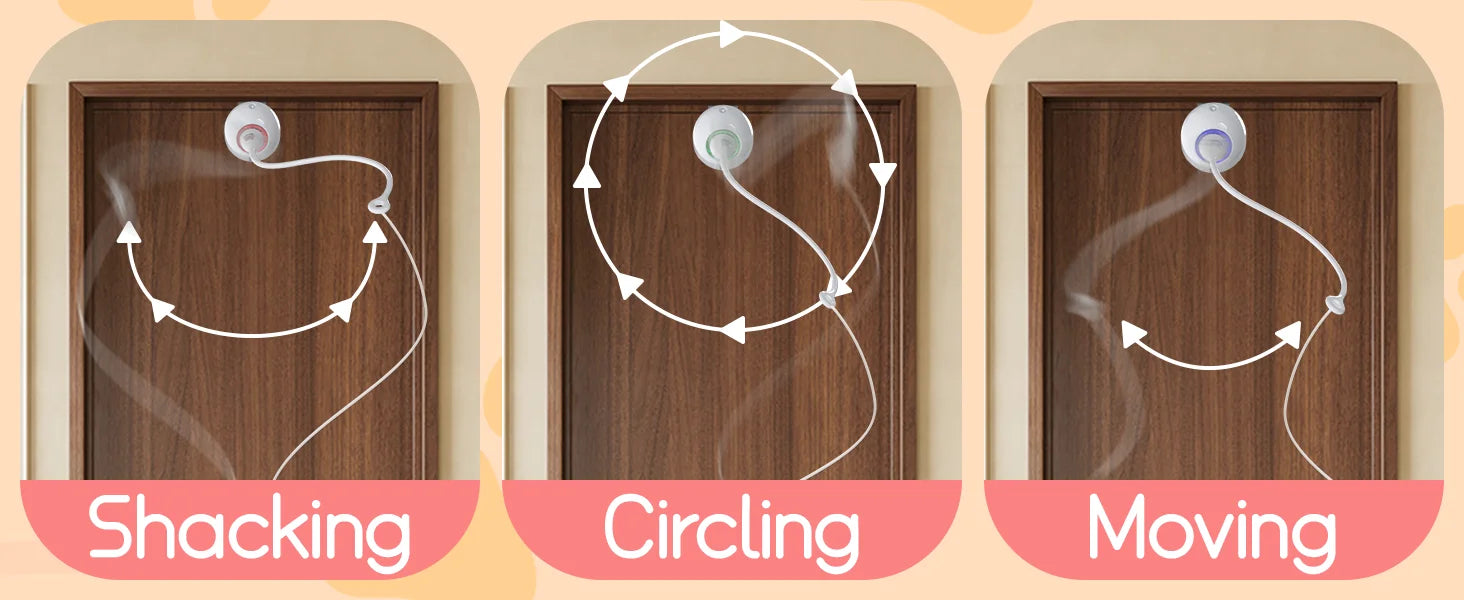 Juguetes para gatos, juguetes interactivos de plumas para interiores, cuerda retráctil automática recargable para colgar en la puerta para gatos