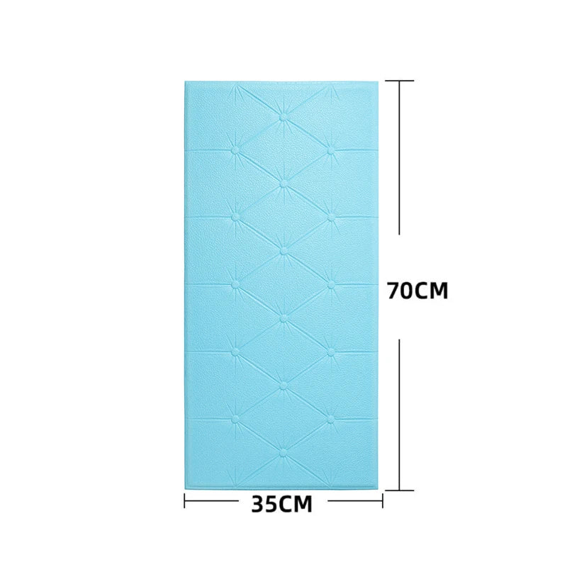 Papel Tapiz Autoadhesivo 3D, Almohadilla de Pared Anticolisión, para Dormitorio Infantil, Sala de Estar, Almohadilla de Espuma Suave, Decoración del Hogar