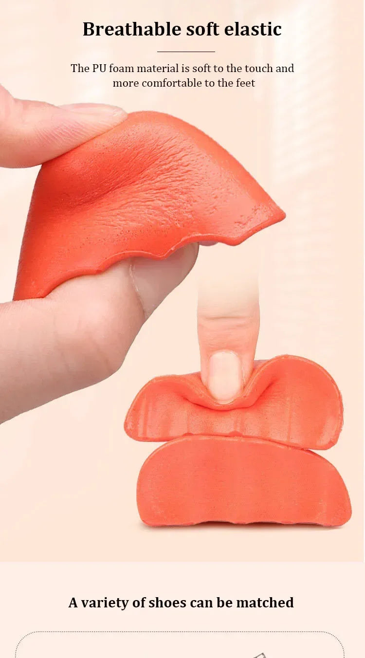 1 Par de Protectores de Puntera de PU Ajustables para Hombres y Mujeres, Plantillas Gruesas y Suaves para Alivio del Dolor, Protectores de Puntera para Zapatos