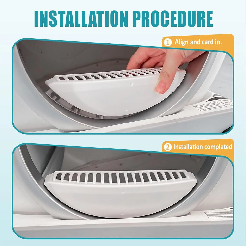 TONEPIE Accesorios para Caja de Arena Automática para Gatos, Puerta de Recambio para Contenedor de Inodoro Autolimpiable, Piezas de Repuesto, Suministros para Gatos