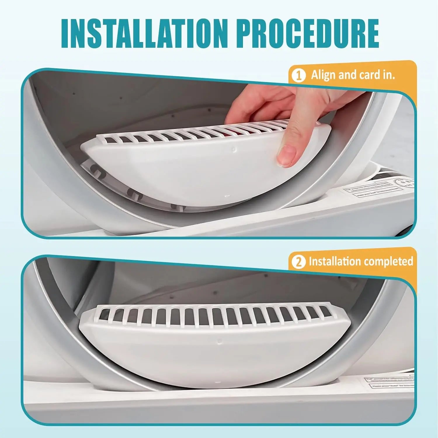 TONEPIE Accesorios para Caja de Arena Automática para Gatos, Puerta de Recambio para Contenedor de Inodoro Autolimpiable, Piezas de Repuesto, Suministros para Gatos