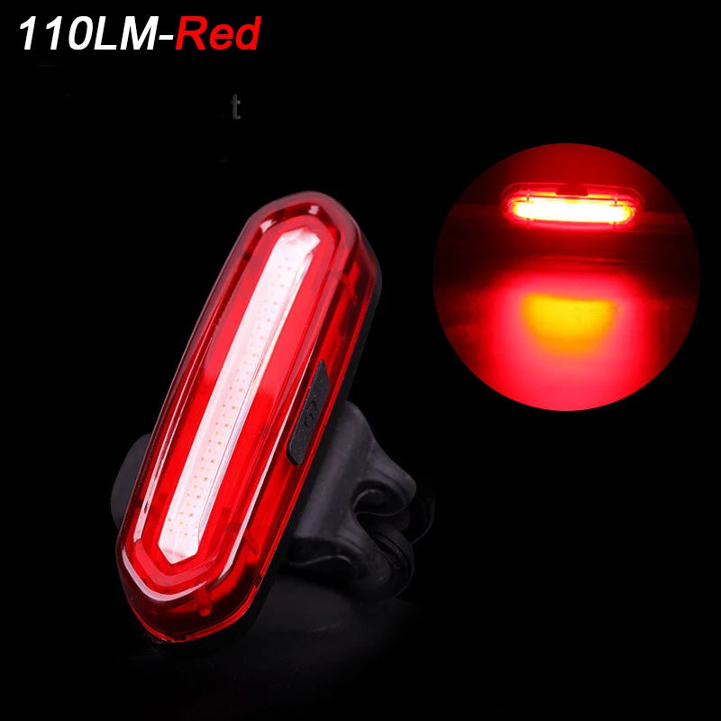 Lámpara trasera de bicicleta, luz LED impermeable para bicicleta, luces traseras de alto brillo, lámpara de advertencia de seguridad en ciclismo nocturno, linterna para bicicleta de montaña y carretera