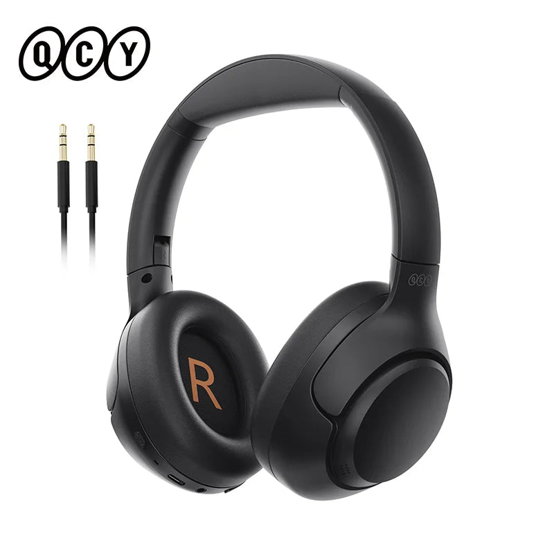 QCY H3 ANC Auriculares inalámbricos 43dB Cancelación activa de ruido Auriculares con cable/inalámbrico Bluetooth 5.4 Auriculares de audio de alta resolución 60 horas