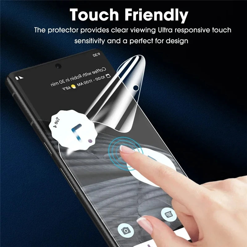 5 uds película de hidrogel para Google Pixel 10 9 Pro XL 9A 8 7 Pro 8A Protector de pantalla para Google Pixel 7A 6A 6 Pro 5 4A 4 XL contraportada