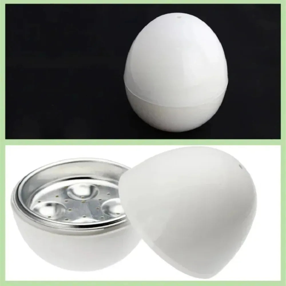 Capacidad 4 huevos olla para microondas fácil y rápida herramientas de cocina duras o suaves de 5 minutos