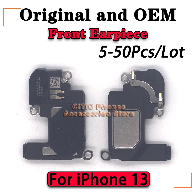 5-50 piezas de auriculares frontales originales y (OEM) para iPhone 13 Sereis 13Pro 13 Mini 13ProMax, piezas de repuesto para altavoces de sonido