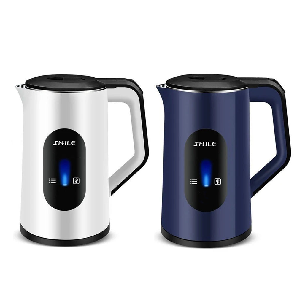 Caldera de agua caliente con pantalla Digital eléctrica de acero inoxidable de 3L, tetera multifuncional con apagado automático, tetera de agua de ebullición rápida de 1500W