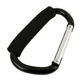 Mosquetón grande para cochecito, ganchos, organizador, anillo en D de aluminio, llavero con resorte, Clip, asa de transporte para colgar bolsos, bolsas de compras