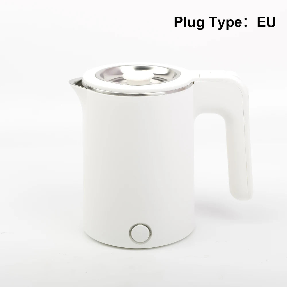 Hervidor Eléctrico Portátil de 1.0L, Hervidor de Agua Automático de Acero Inoxidable para Viajes, Campamentos en el Extranjero, Hervidor Inteligente