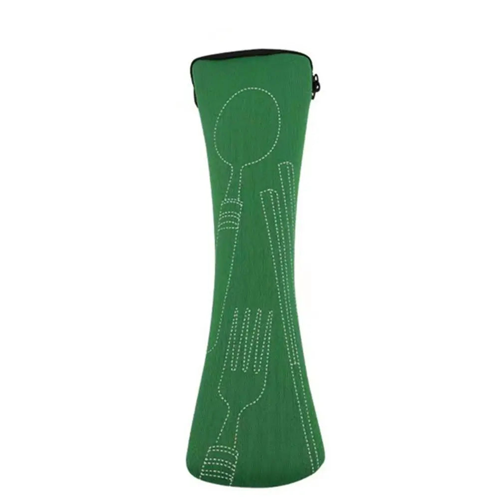 Bolsa de vajilla de embalaje de viaje, alta calidad, portátil, sin vajilla, bolsas para cubiertos, Picnic, tenedor, cuchara, estuche para vajilla