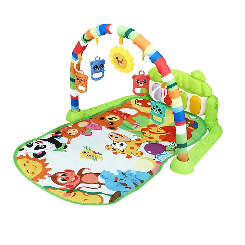 Raqueta de Fitness para bebé, juguete de Piano, Pedal de música para bebé recién nacido, equipo de Fitness suave y desmontable, estera de escalada
