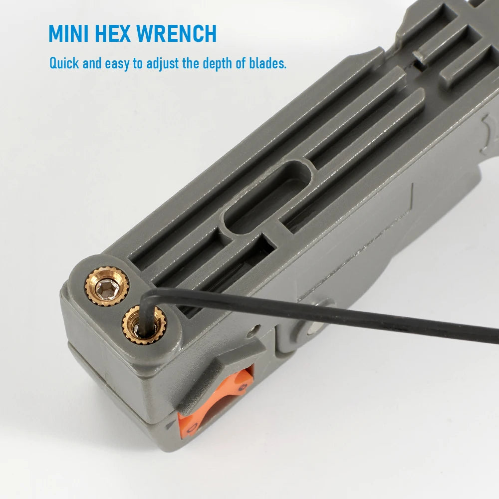Alicates de pelado, herramientas para cables de decrustación, pelador, llave hexagonal de acero inoxidable, accesorio, recto eléctrico aislado