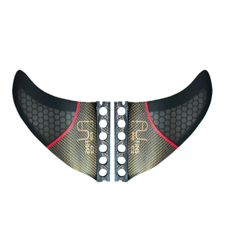 Aletas de surf YF Wave-like, talla M, hechas de fibra de carbono con diseño de panal negro y te lo mereces.