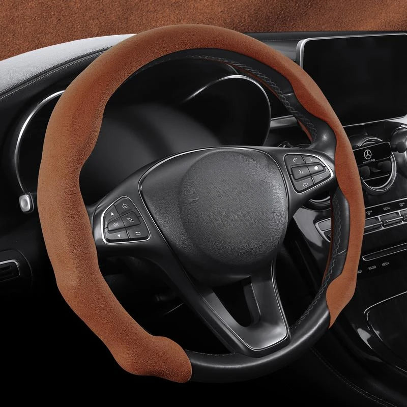 Protector ultrafino para volante de coche de gamuza estilo tarjeta, versión universal dinámica y de moda