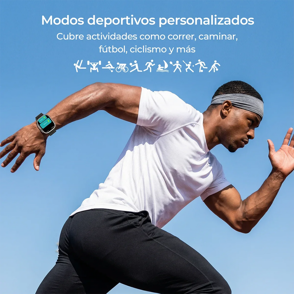 Reloj inteligente de moda para hombres y mujeres, con funciones de salud y fitness, monitor de pasos, monitor de sueño, llamadas telefónicas, compatible con iPhone y Android.