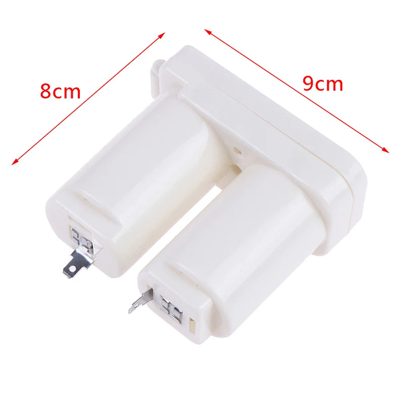 Caja de batería de doble compartimentos para calentador de agua a Gas, accesorios, piezas, caja de batería doble de plástico Universal, 1 Uds.