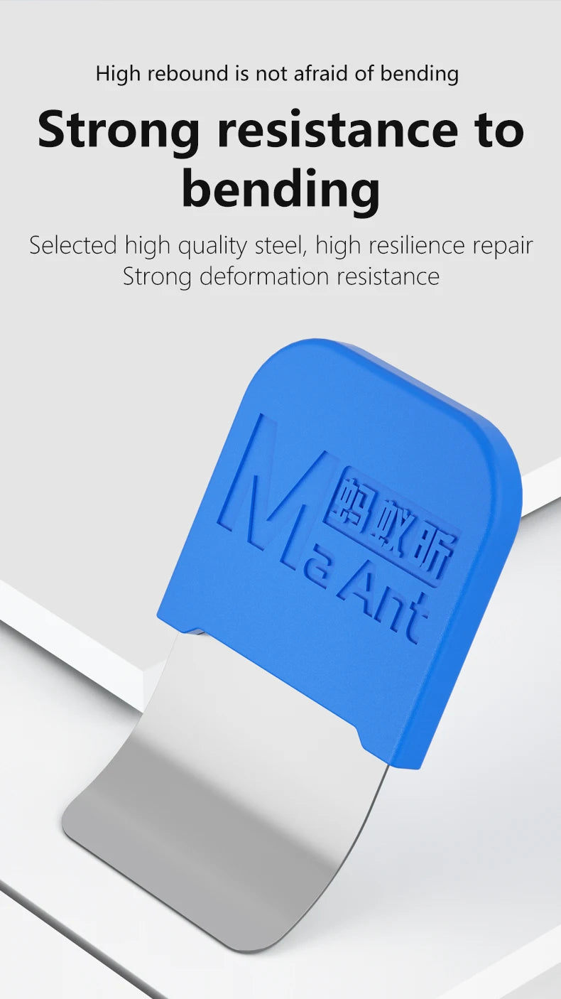 MaAnt MY-118 6 uds herramientas de palanca de Metal ultrafinas Kit profesional de reparación de teléfonos móviles para desmontaje de batería LCD