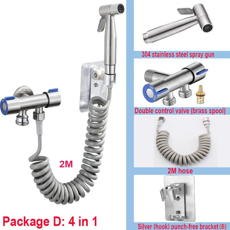 Juego de lavado para mujer, bidé, ducha, inodoro, ducha, WC, estimulación, pistola rociadora de inodoro anal, artículos de baño, accesorios, pulverizador