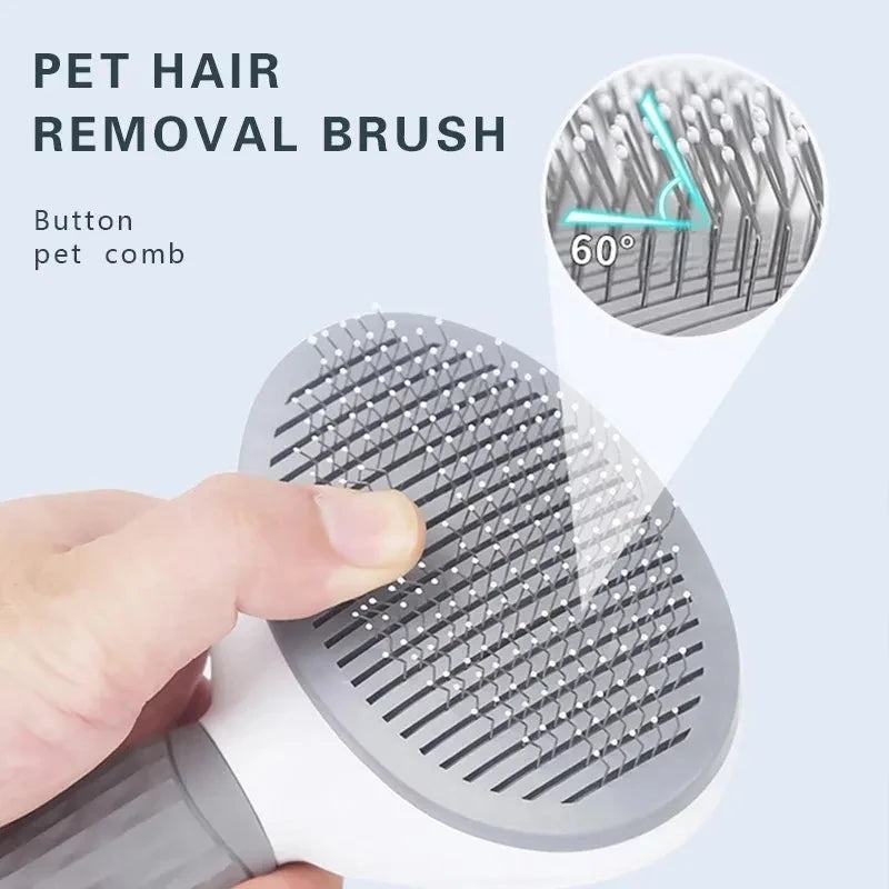Cepillo para perros y gatos, peine de autolimpieza, removedor de pelo, herramientas de aseo, accesorios para mascotas