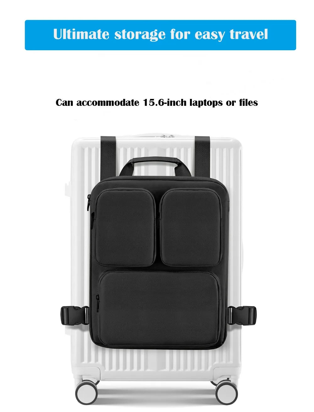 Estuche de embarque de gran capacidad, bolsa colgante, Maleta multifuncional de capacidad extendida, bolsa adicional, bolsa de almacenamiento de viaje extraíble