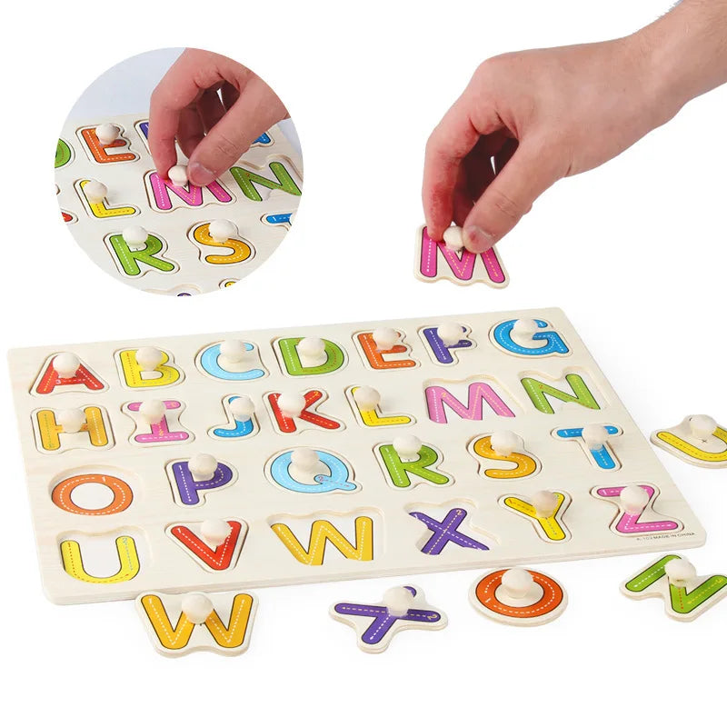 Rompecabezas Montessori para bebés juguetes de madera para niños de 1 2 y 3 años juegos educativos de aprendizaje para niños regalos de cumpleaños para niños