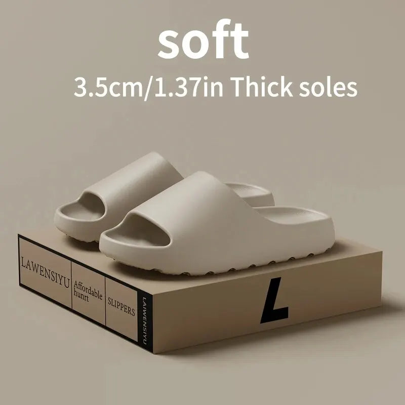 Sandalias de Coco con Suela Gruesa, Sensación de Caminar sobre Nubes, Antideslizantes, Novedad de Verano (Caja de zapatos no incluida)