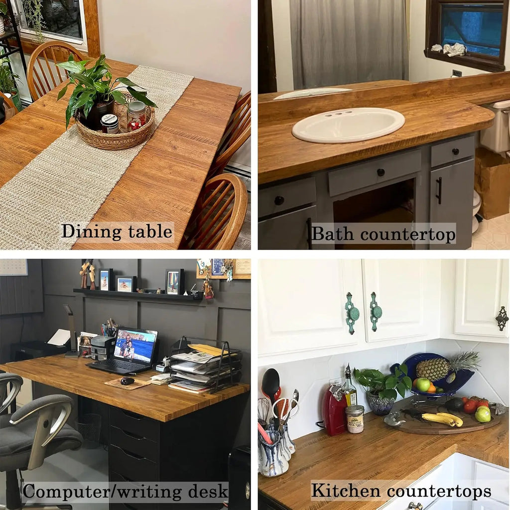 Rollo de papel tapiz adhesivo con 5 metros, pegatina impermeable de grano de madera, armario, puerta de escritorio, pegatinas de renovación de muebles