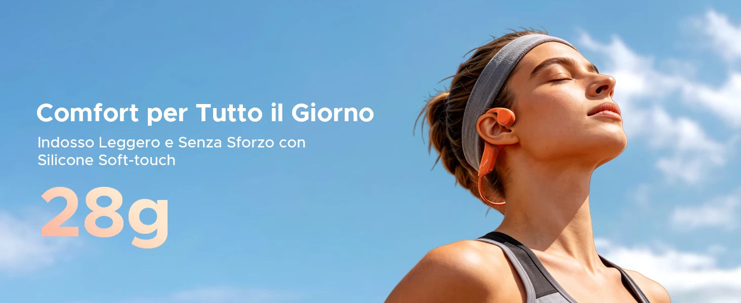 Audífonos DOOGEE BoneBeat Run Ray con Conducción Ósea, 10 Horas de Duración, Bluetooth 6.0, Dinámicos, Deportivos, Ligeros, Inalámbricos, de Diseño Abierto