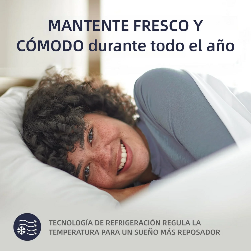 Almohada Grande y Suave, Calidad Hotelera, Almohada de Cama con Borde Reforzado de Relleno Alternativo a Plumón, Ideal para Dormir de Lado/Espalda/Boca Arriba,45*70cm.