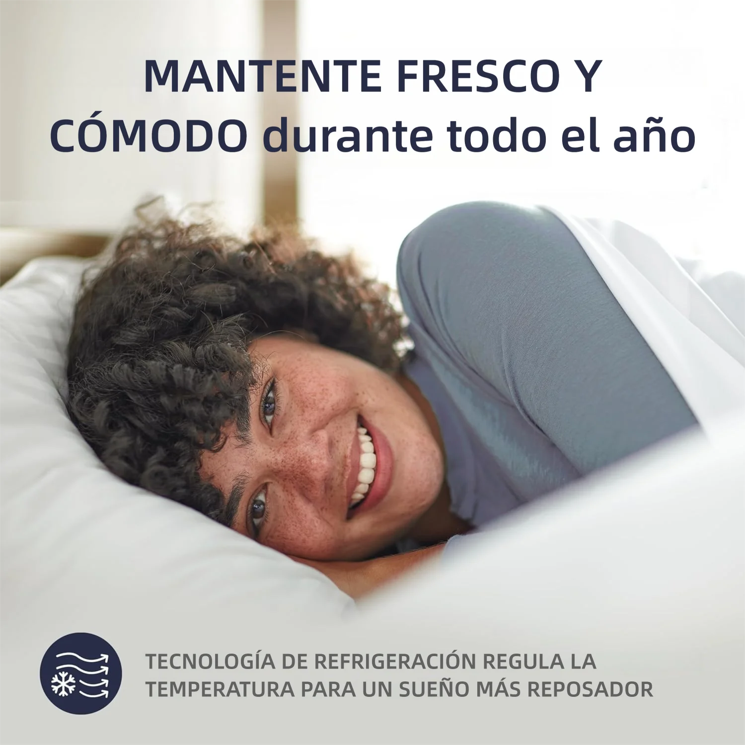 Almohada Grande y Suave, Calidad Hotelera, Almohada de Cama con Borde Reforzado de Relleno Alternativo a Plumón, Ideal para Dormir de Lado/Espalda/Boca Arriba,45*70cm.