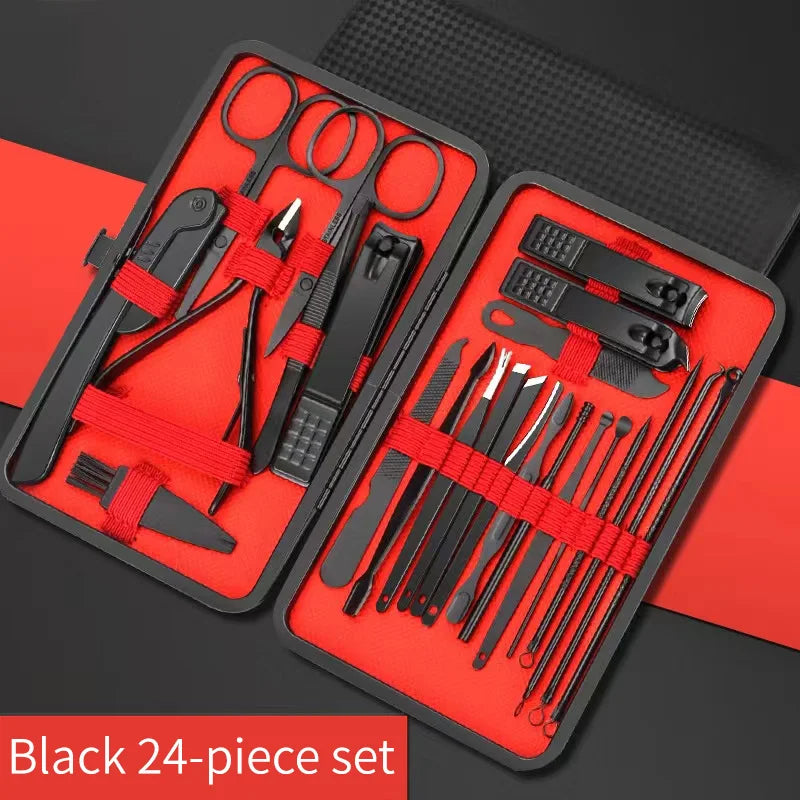 Juego de cortaúñas para manicura, herramientas de belleza prácticas, recortador de uñas, cuchillo de pedicura, cuchillo para pelar orejas