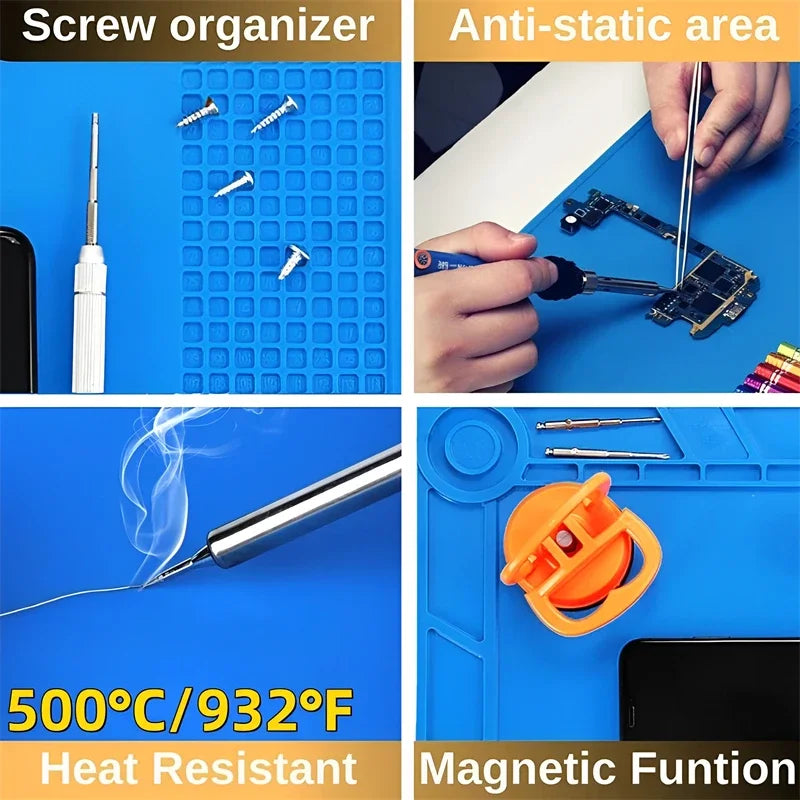 Juego profesional de reparación de apertura de pantalla de teléfono móvil, destornillador, palanca, ventosa, almohadilla aislante, herramienta de desmontaje para iPhone 12 13